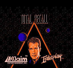 Total Recall title screen for NES